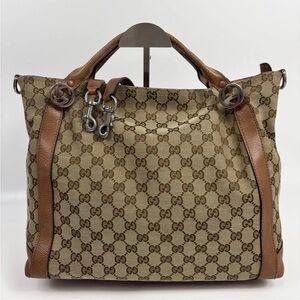 Gucci Brown Monogram Tote Bag
